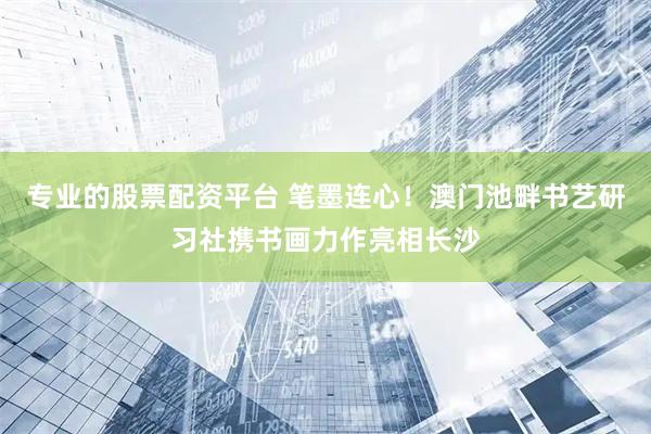 专业的股票配资平台 笔墨连心！澳门池畔书艺研习社携书画力作亮相长沙